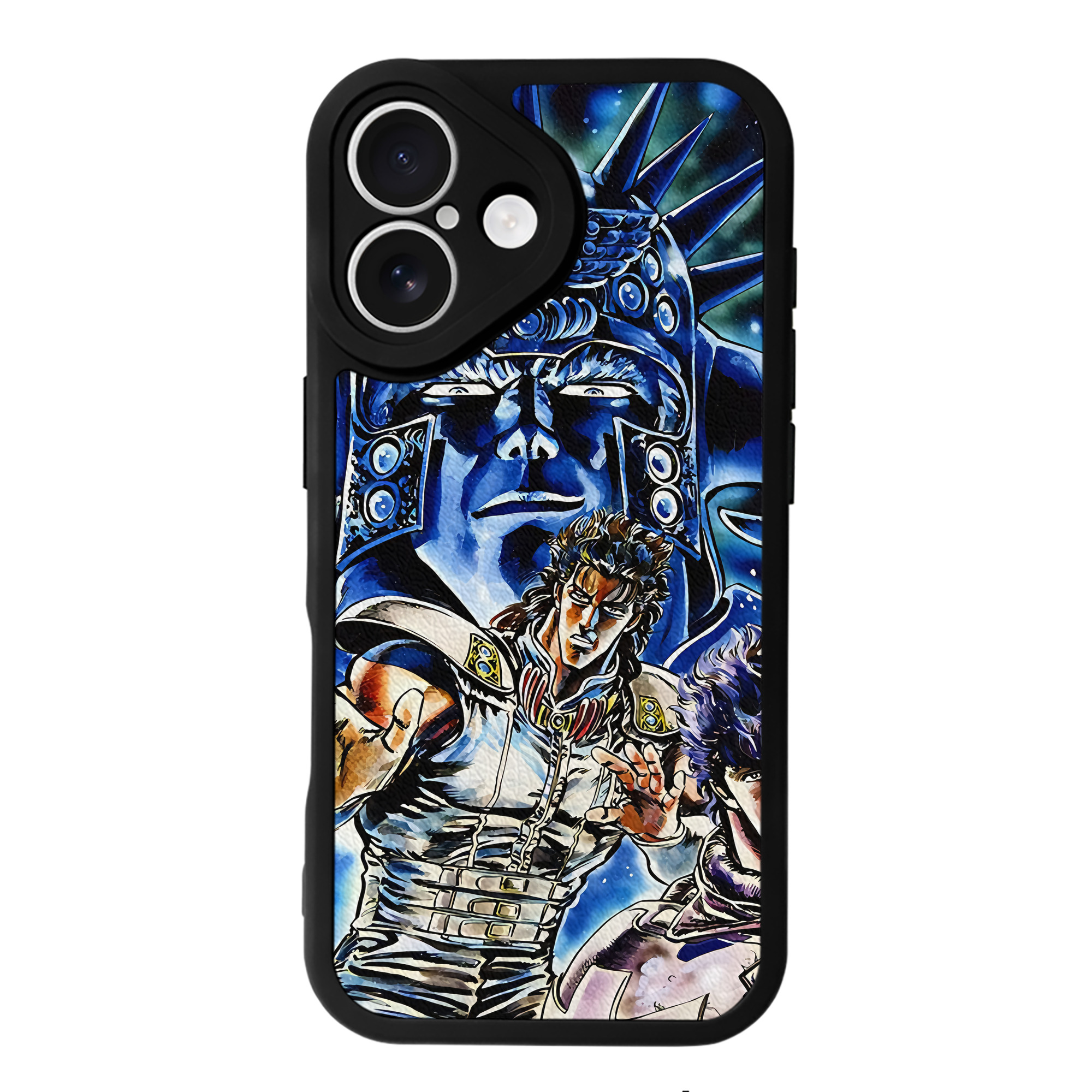 （画像用） 北斗の拳 Fist of the North Star 【iPhone 16シリーズ対応】シリコンスマホケース（レザー調） 材質：シリコン